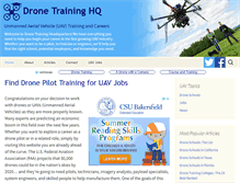 Tablet Screenshot of dronetraininghq.com